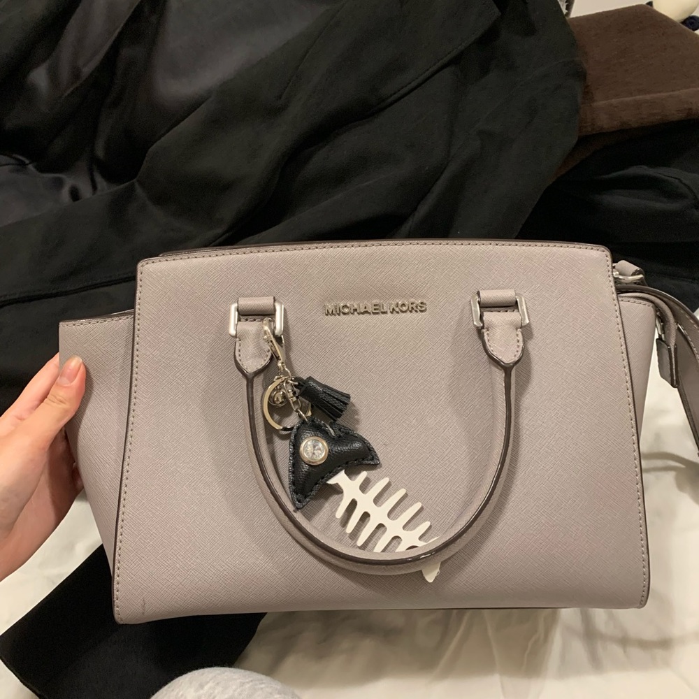 Michael Kors- Saffiano Leather Satchel Medium